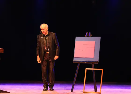 Spectacle de magie sur scène